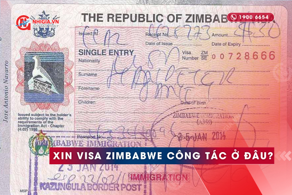 Xin visa Zimbabwe công tác ở đâu?